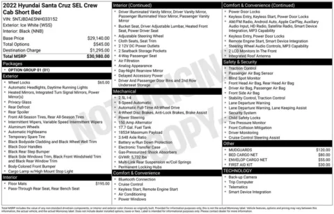 Another view of 2022 Hyundai Santa Cruz SEL for sale in Warrensburg, MO at Warrensburg Ford