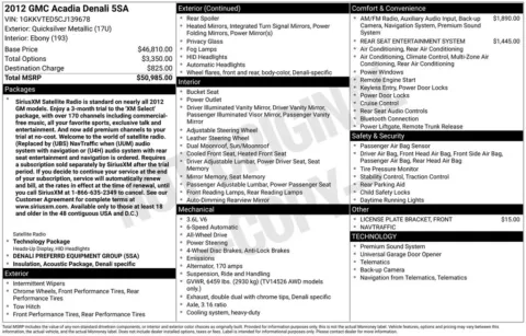 Another view of 2012 GMC Acadia Denali for sale in Warrensburg, MO at Warrensburg Ford