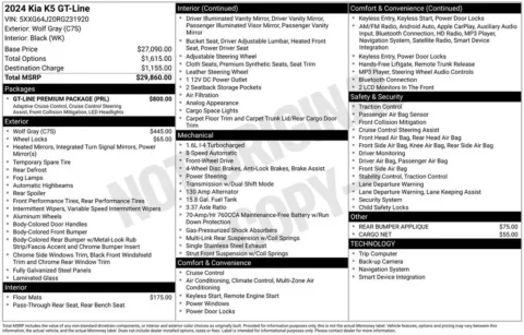 Another view of 2024 Kia K5 GT-Line for sale in Warrensburg, MO at Warrensburg Ford