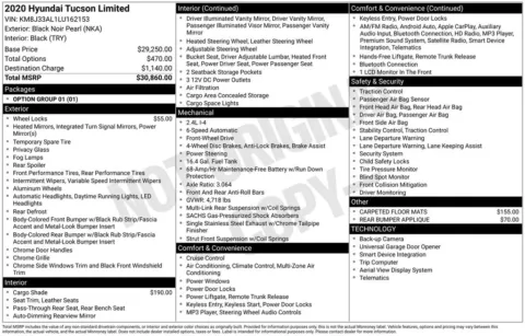 Another view of 2020 Hyundai Tucson Limited for sale in Warrensburg, MO at Warrensburg Ford