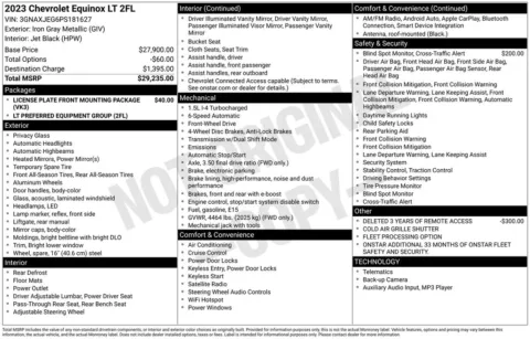 Another view of 2023 Chevrolet Equinox LT for sale in Warrensburg, MO at Warrensburg Ford