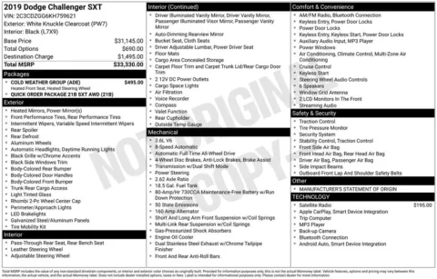 Another view of 2019 Dodge Challenger SXT for sale in Warrensburg, MO at Warrensburg Ford