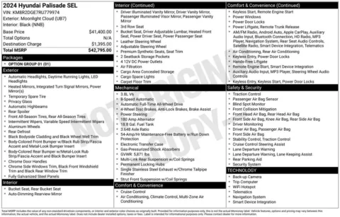 Another view of 2024 Hyundai Palisade SEL for sale in Warrensburg, MO at Warrensburg Ford