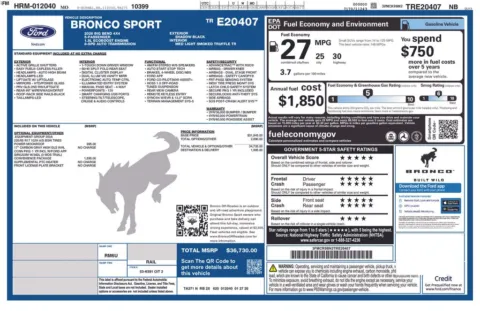 Photos of 2026 Ford Bronco Sport Big Bend for sale in Warrensburg, MO at Warrensburg Ford