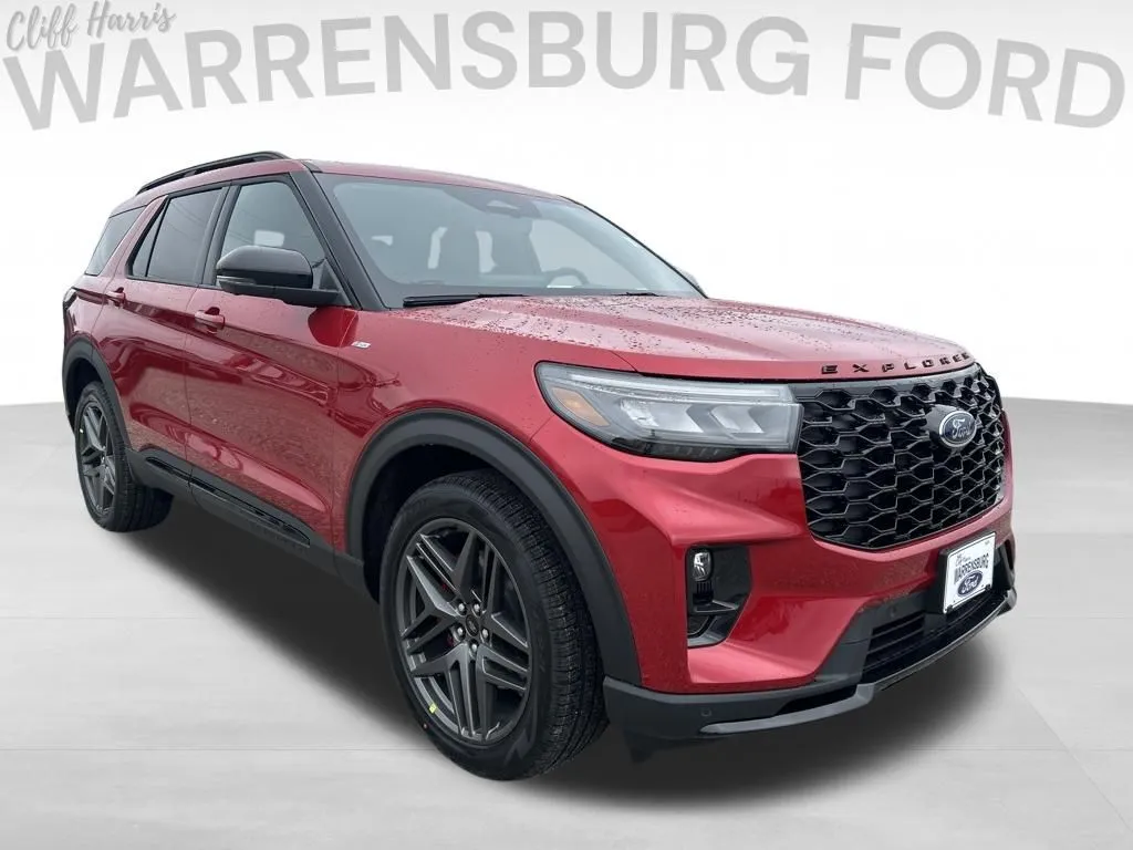 Red 2026 Ford Explorer ST-Line for sale in Warrensburg, MO