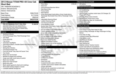 Another view of 2012 Nissan Titan PRO-4X for sale in Warrensburg, MO at Warrensburg Ford