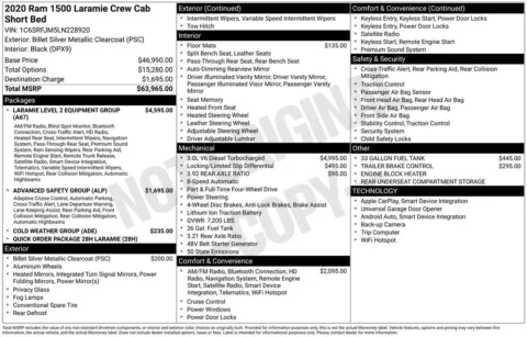 Another view of 2020 Ram 1500 Laramie for sale in Warrensburg, MO at Warrensburg Ford