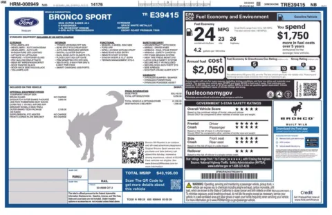 Another view of 2026 Ford Bronco Sport Outer Banks for sale in Warrensburg, MO at Warrensburg Ford