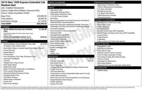 Another view of 2015 Ram 1500 Express for sale in Warrensburg, MO at Warrensburg Ford