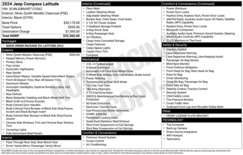 Another view of 2024 Jeep Compass Latitude for sale in Warrensburg, MO at Warrensburg Ford