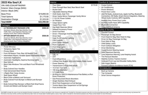 Another view of 2023 Kia Soul LX for sale in Warrensburg, MO at Warrensburg Ford