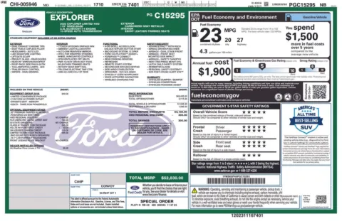Another view of 2023 Ford Explorer Limited for sale in Warrensburg, MO at Warrensburg Ford