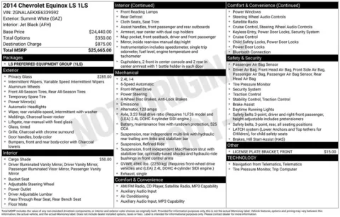 Another view of 2014 Chevrolet Equinox LS for sale in Warrensburg, MO at Warrensburg Ford