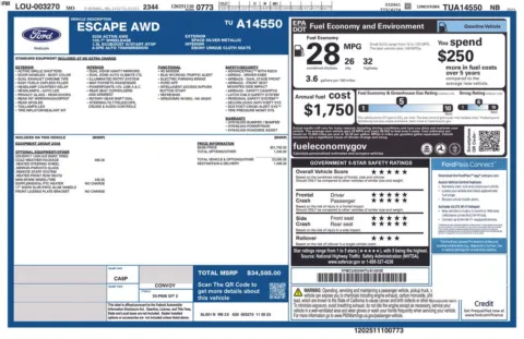 Another view of 2026 Ford Escape Active for sale in Warrensburg, MO at Warrensburg Ford