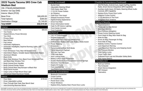 Another view of 2025 Toyota Tacoma SR5 for sale in Warrensburg, MO at Warrensburg Ford