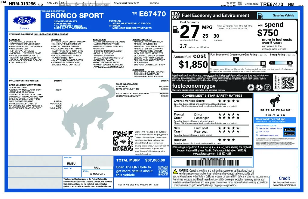 2026 Ford Bronco Sport Big Bend - Photo 43