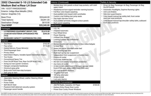Another view of 2002 Chevrolet S-10 LS for sale in Warrensburg, MO at Warrensburg Ford