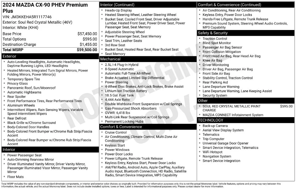 2024 Mazda CX-90 Premium Plus Package - Photo 43