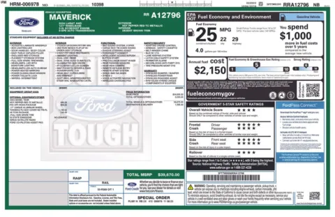 Another view of 2024 Ford Maverick Lariat for sale in Warrensburg, MO at Warrensburg Ford