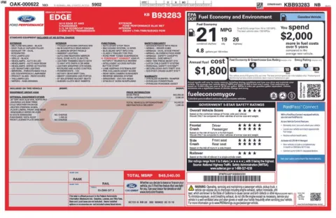 Another view of 2019 Ford Edge ST for sale in Warrensburg, MO at Warrensburg Ford