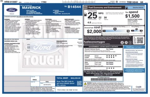 Another view of 2026 Ford Maverick XL for sale in Warrensburg, MO at Warrensburg Ford