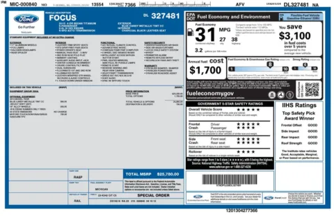 Another view of 2013 Ford Focus Titanium for sale in Warrensburg, MO at Warrensburg Ford