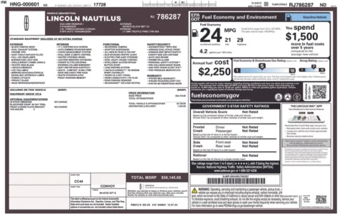Another view of 2024 Lincoln Nautilus Reserve for sale in Warrensburg, MO at Warrensburg Ford