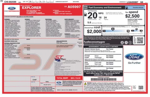 Another view of 2020 Ford Explorer ST for sale in Warrensburg, MO at Warrensburg Ford