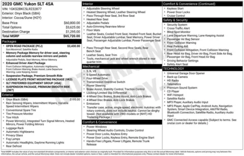Another view of 2020 GMC Yukon SLT for sale in Warrensburg, MO at Warrensburg Ford