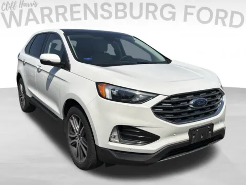 White 2022 Ford Edge Titanium for sale in Warrensburg, MO