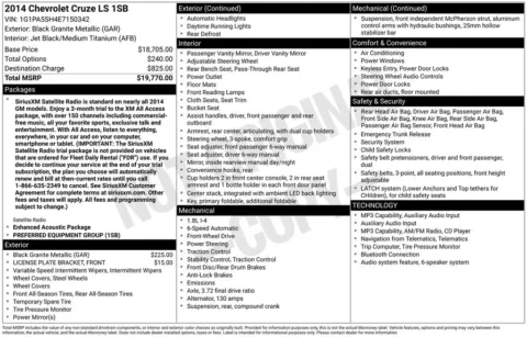 Another view of 2014 Chevrolet Cruze LS for sale in Warrensburg, MO at Warrensburg Ford