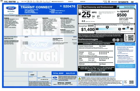 Another view of 2022 Ford Transit Connect XL for sale in Warrensburg, MO at Warrensburg Ford