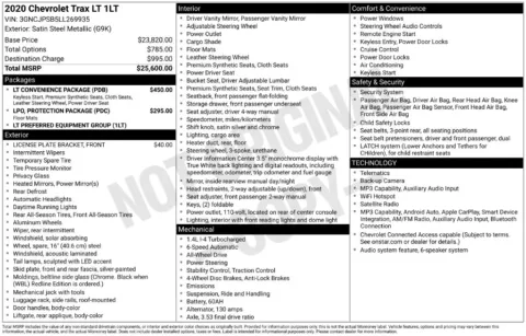 Another view of 2020 Chevrolet Trax LT for sale in Warrensburg, MO at Warrensburg Ford