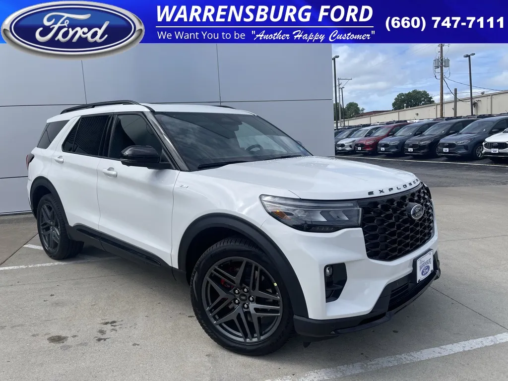 White 2025 Ford Explorer ST-Line for sale in Warrensburg, MO