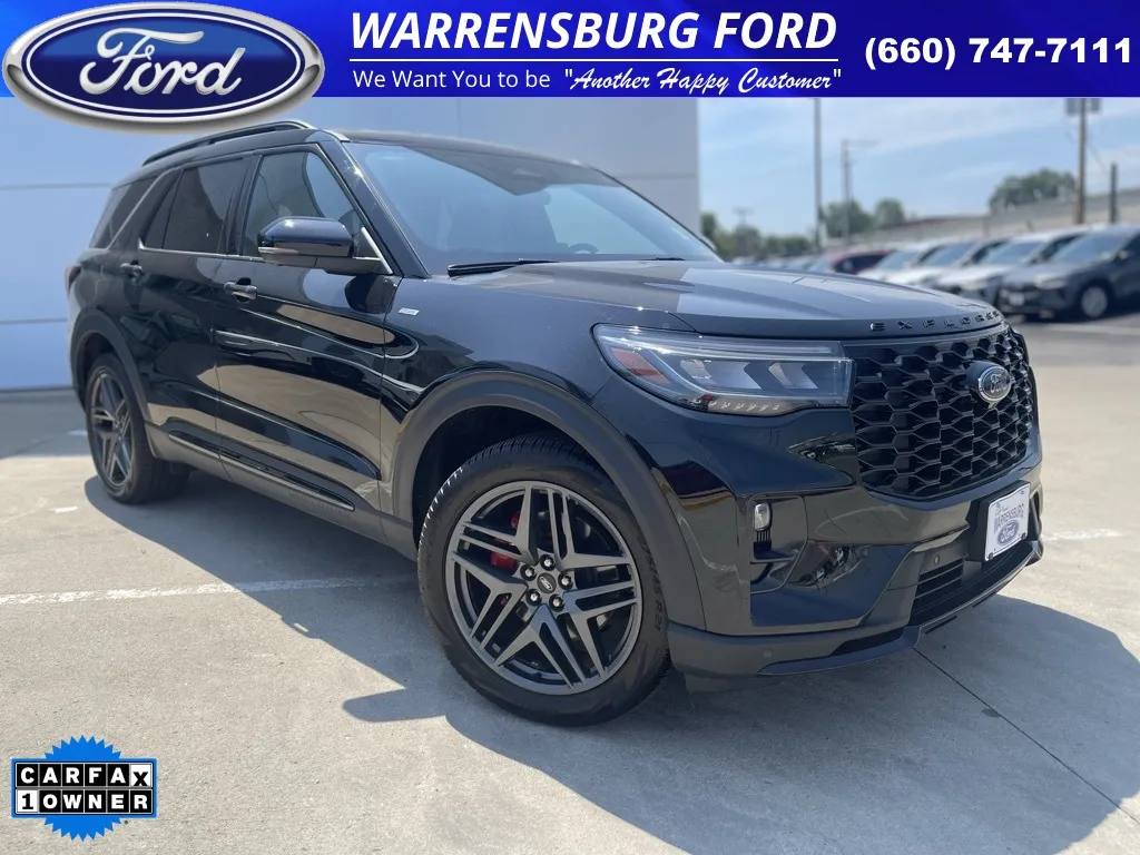 Black 2025 Ford Explorer ST-Line for sale in Warrensburg, MO