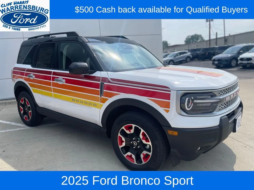 White 2025 Ford Bronco Sport Free Wheeling for sale in Warrensburg, MO