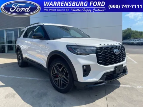 White 2025 Ford Explorer ST-Line for sale in Warrensburg, MO