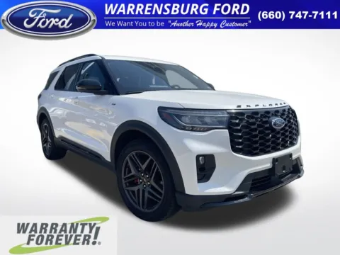 White 2025 Ford Explorer ST-Line for sale in Warrensburg, MO