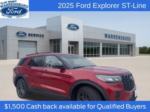Red 2025 Ford Explorer ST-Line for sale in Warrensburg, MO