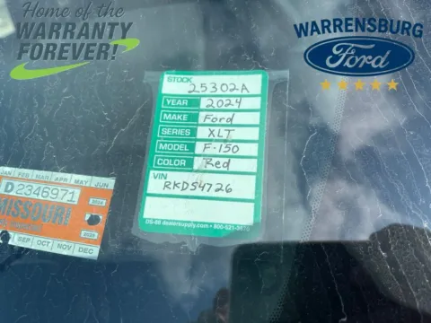 Photos of 2024 Ford F-150 XLT for sale in Warrensburg, MO at Warrensburg Ford