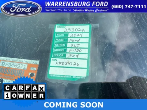 Photos of 2024 Ford F-150 XLT for sale in Warrensburg, MO at Warrensburg Ford
