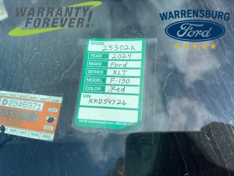 Photos of 2024 Ford F-150 XLT for sale in Warrensburg, MO at Warrensburg Ford