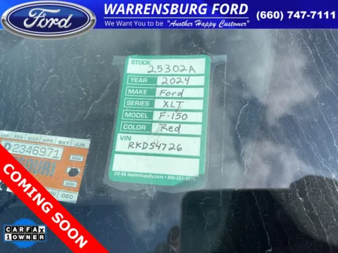 Photos of 2024 Ford F-150 XLT for sale in Warrensburg, MO at Warrensburg Ford