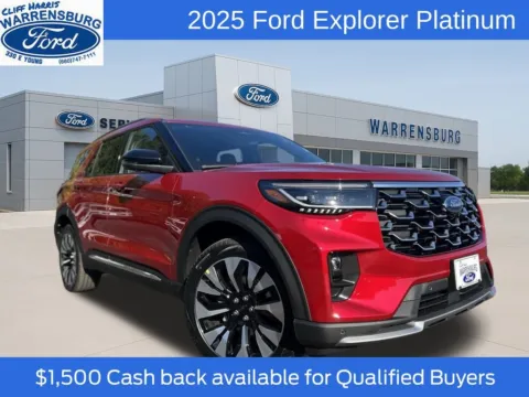 Red 2025 Ford Explorer Platinum for sale in Warrensburg, MO