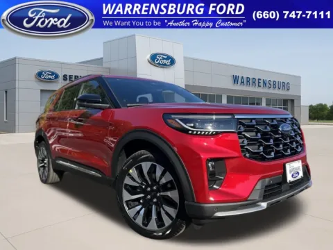 Red 2025 Ford Explorer Platinum for sale in Warrensburg, MO