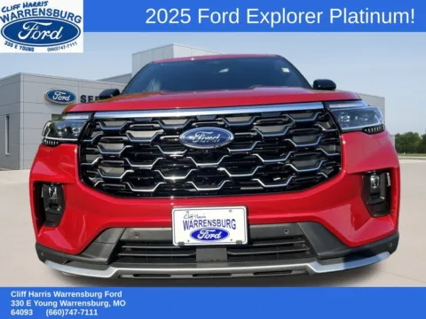Another view of 2025 Ford Explorer Platinum for sale in Warrensburg, MO at Warrensburg Ford