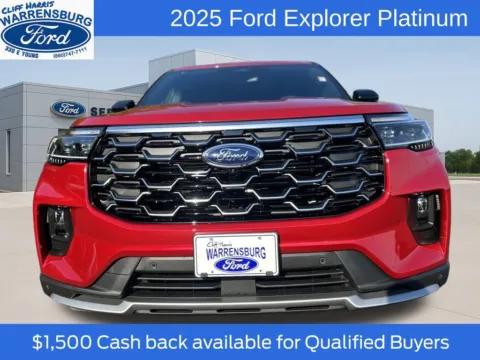 Another view of 2025 Ford Explorer Platinum for sale in Warrensburg, MO at Warrensburg Ford