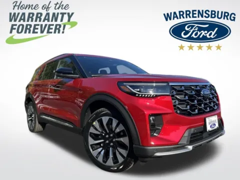 Red 2025 Ford Explorer Platinum for sale in Warrensburg, MO