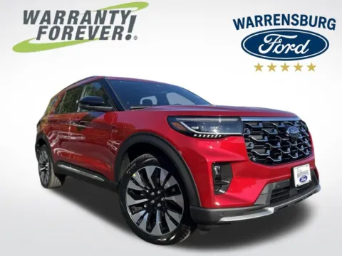 Red 2025 Ford Explorer Platinum for sale in Warrensburg, MO