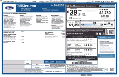 White 2025 Ford Escape ST-Line for sale in Warrensburg, MO